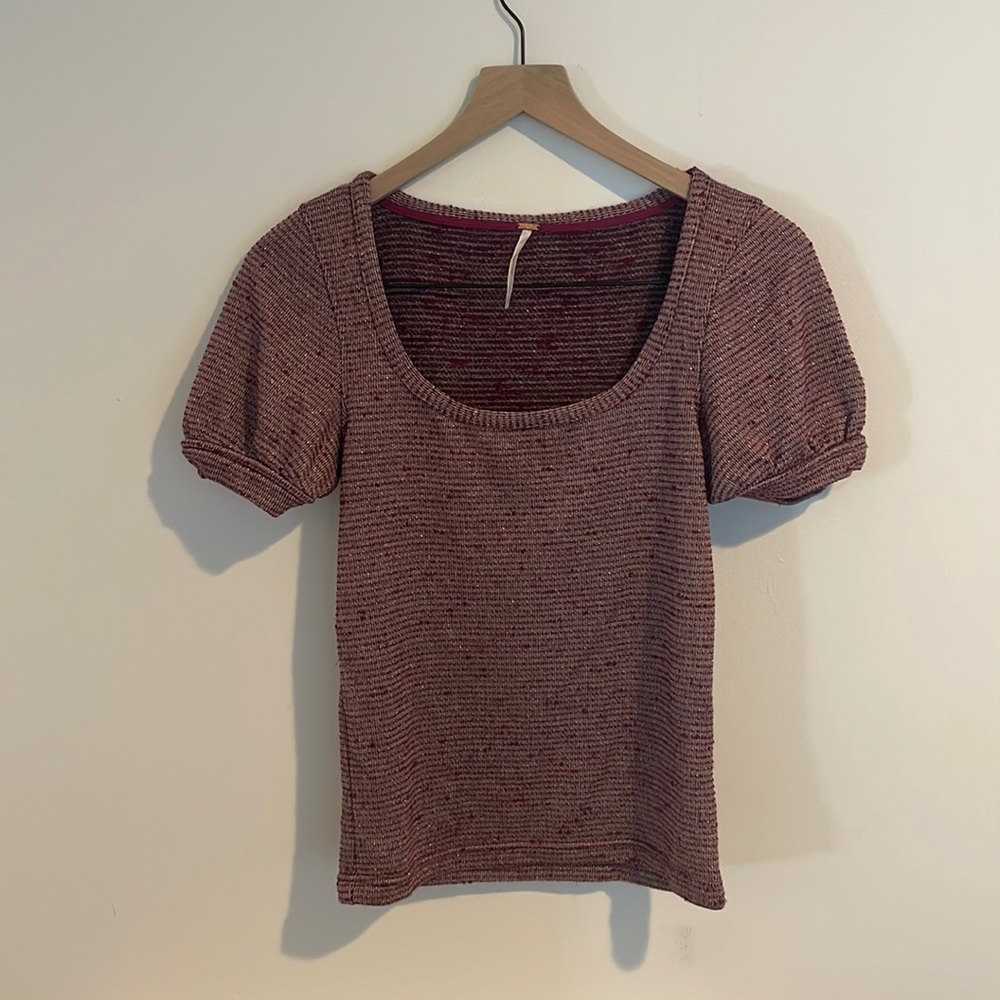 🌿 3 for $12 l Free People Puff Sleeve Top